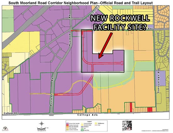 Map of possible area
